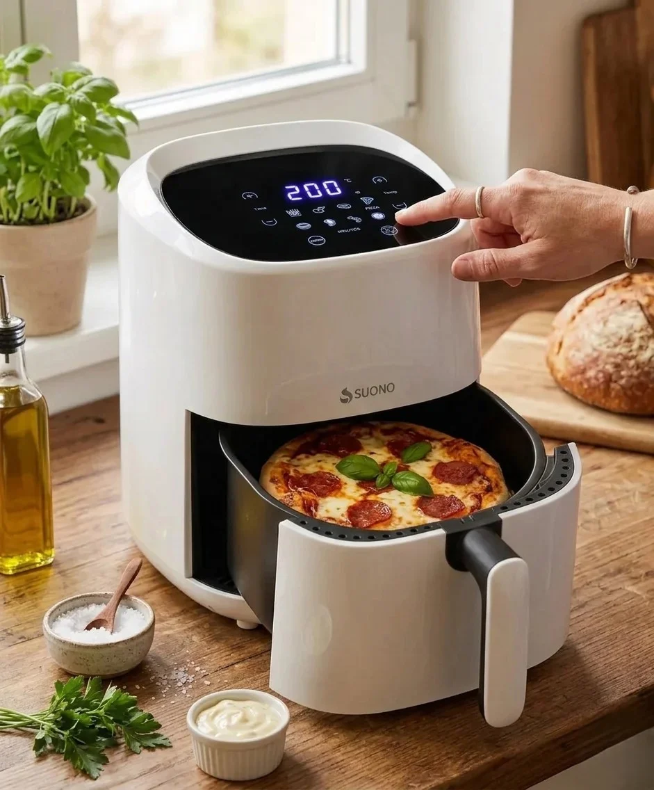 Freidora de aire digital tactil vista alternativa